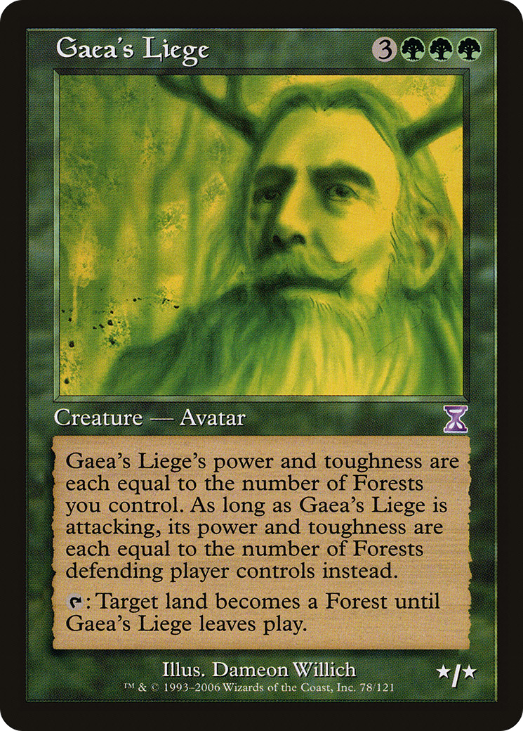 Gaea's Liege (TSB-078) [Time Spiral Timeshifted] MTG Single Wizards of the Coast