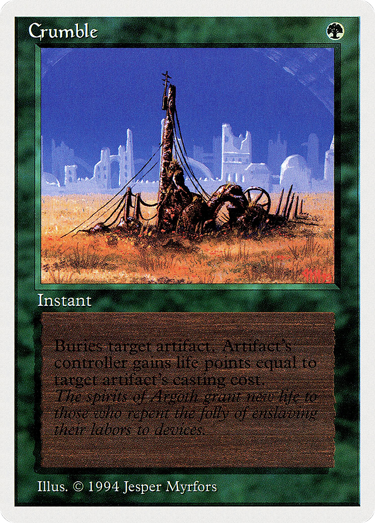 Crumble (SUM-191) [Misc] Summer Magic / Edgar MTG Single Wizards of the Coast
