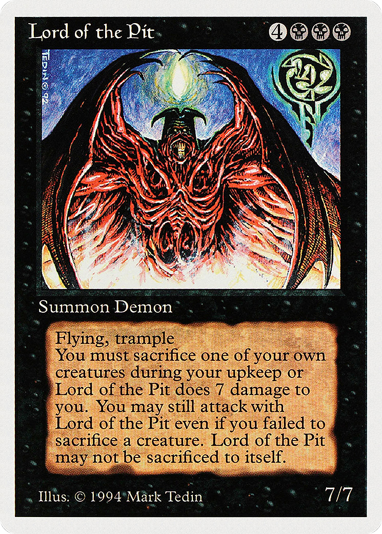 Lord of the Pit (SUM-116) [Misc] Summer Magic / Edgar MTG Single Wizards of the Coast