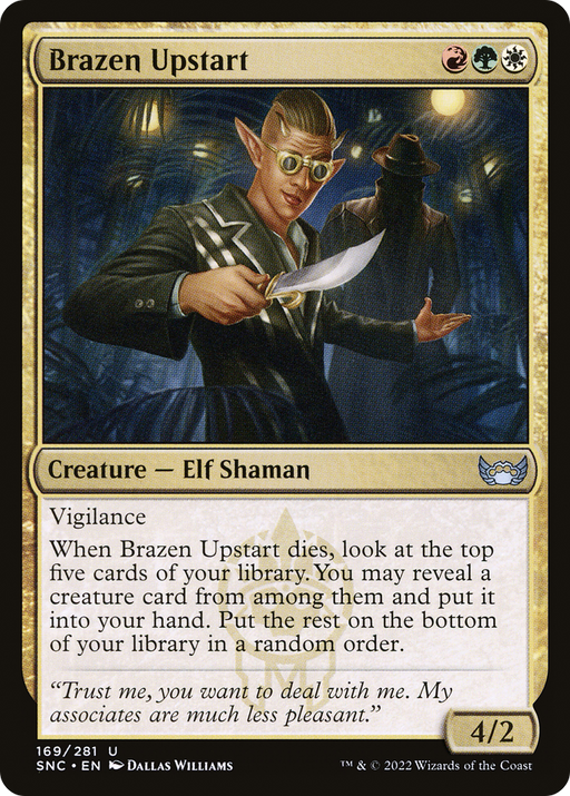 Brazen Upstart (SNC-169) [Streets of New Capenna] Foil MTG Single Wizards of the Coast