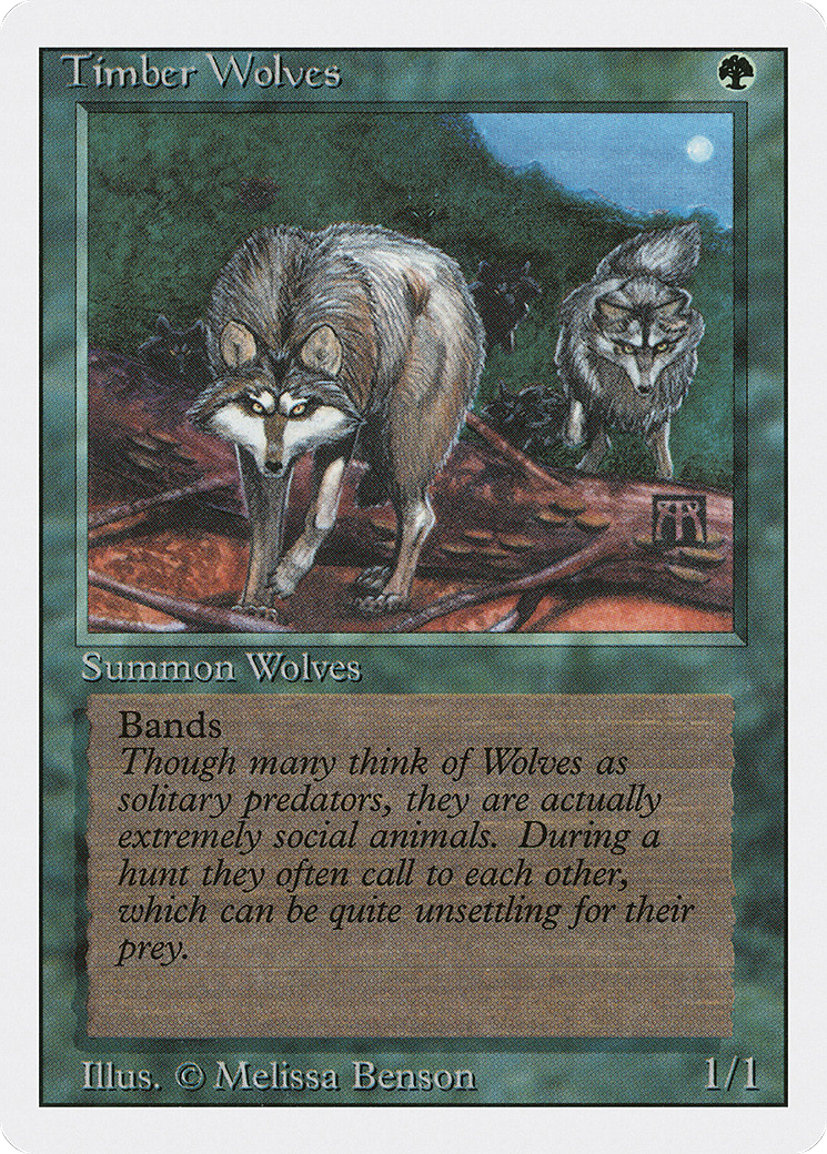 Timber Wolves (3ED-219) [Revised Edition] MTG Single Wizards of the Coast