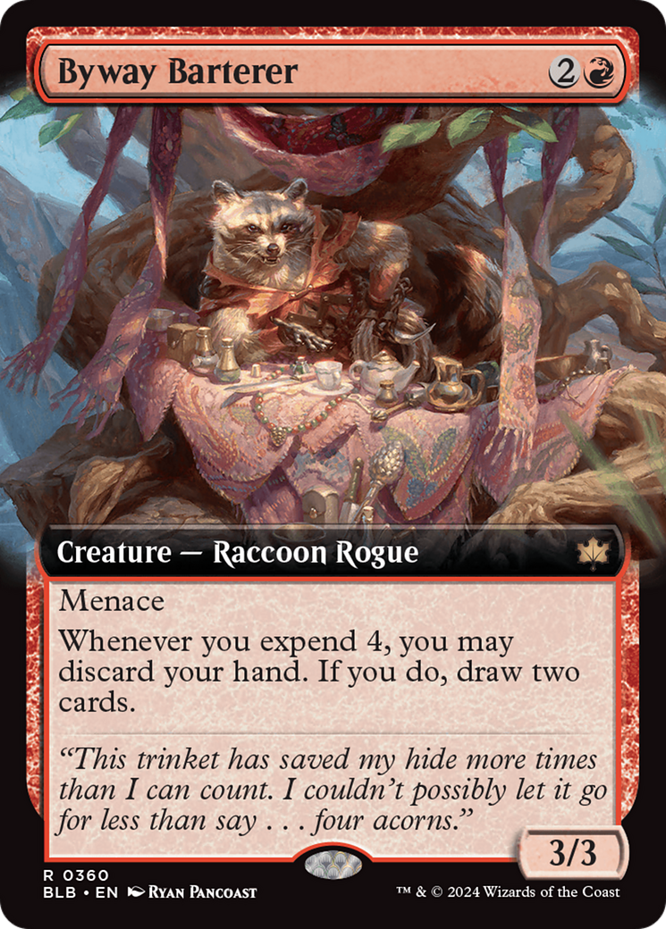 Byway Barterer (BLB-360) [Bloomburrow] (Extended Art) MTG Single Wizards of the Coast