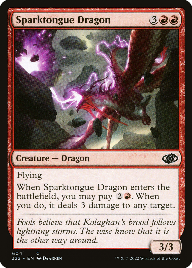 Sparktongue Dragon (J22-604) [Jumpstart 2022] MTG Single Wizards of the Coast