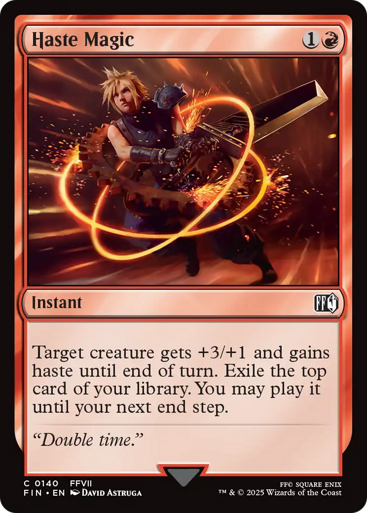 Haste Magic (FIN-140) [FINAL FANTASY] Foil MTG Single Wizards of the Coast