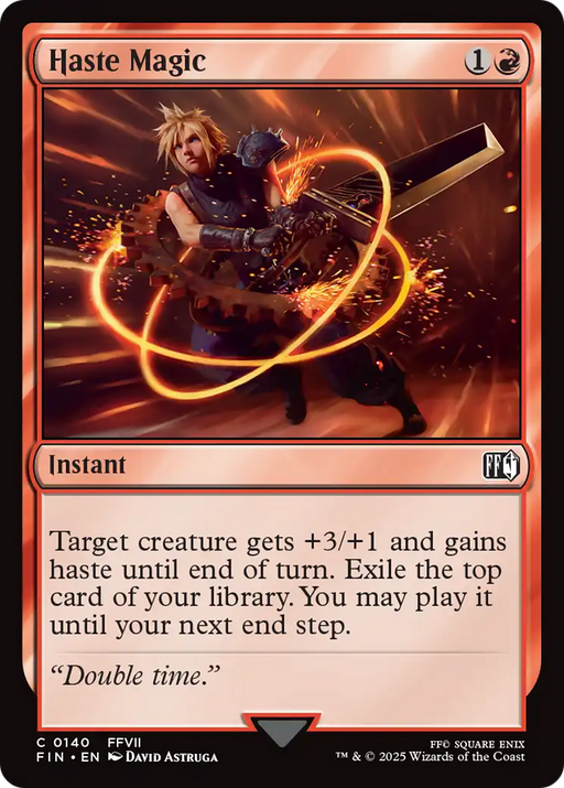 Haste Magic (FIN-140) [FINAL FANTASY] Foil MTG Single Wizards of the Coast