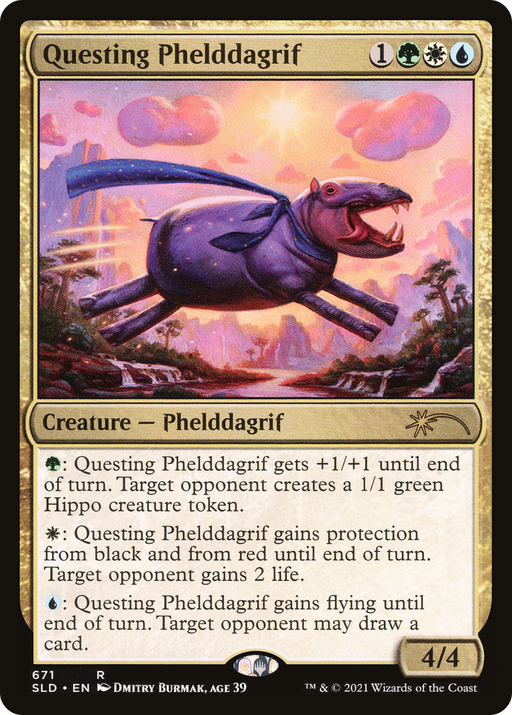 Questing Phelddagrif (671) (SLD-671) [Secret Lair] Drop Foil MTG Single Wizards of the Coast
