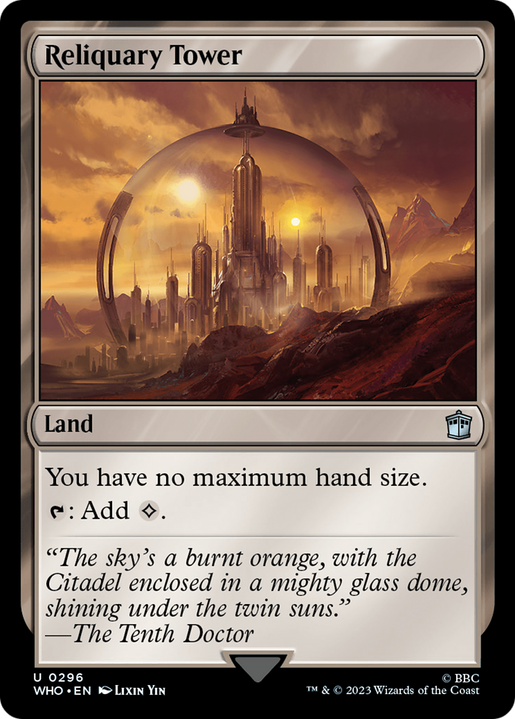 Reliquary Tower (WHO-296) [Doctor Who] MTG Single Wizards of the Coast