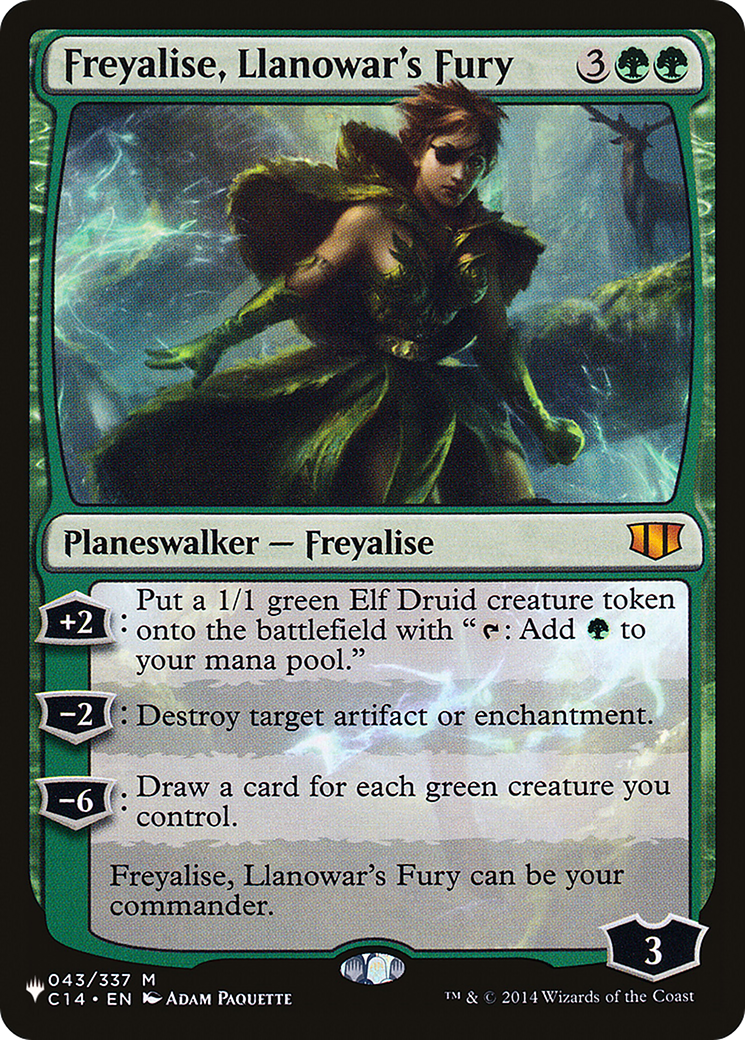 Freyalise, Llanowar's Fury (LIST-043/337) [Mystery Booster] The List MTG Single Wizards of the Coast