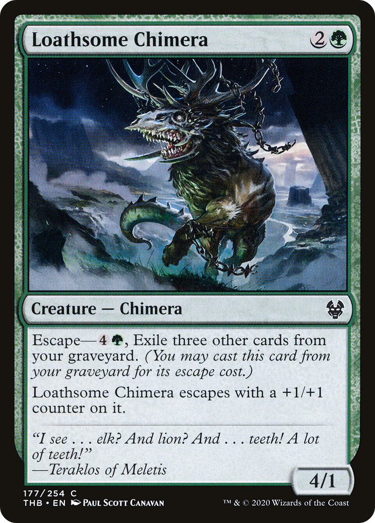 Loathsome Chimera (THB-177) [Theros Beyond Death] Foil MTG Single Wizards of the Coast