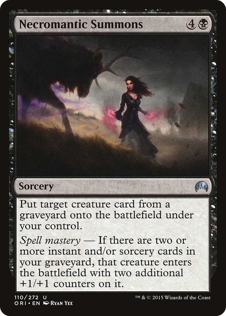 Necromantic Summons (ORI-110) [Magic Origins] Foil MTG Single Wizards of the Coast