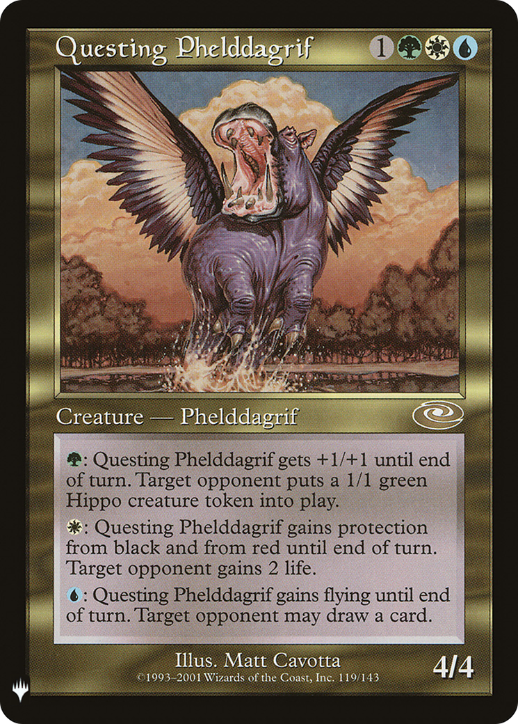 Questing Phelddagrif (LIST-PLS-119) [Mystery Booster] The List MTG Single Wizards of the Coast