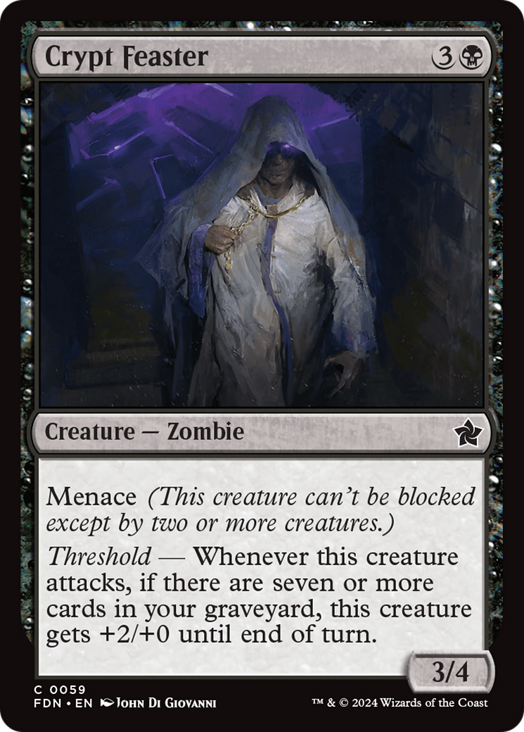 Crypt Feaster (FDN-059) [Foundations] Foil MTG Single Wizards of the Coast