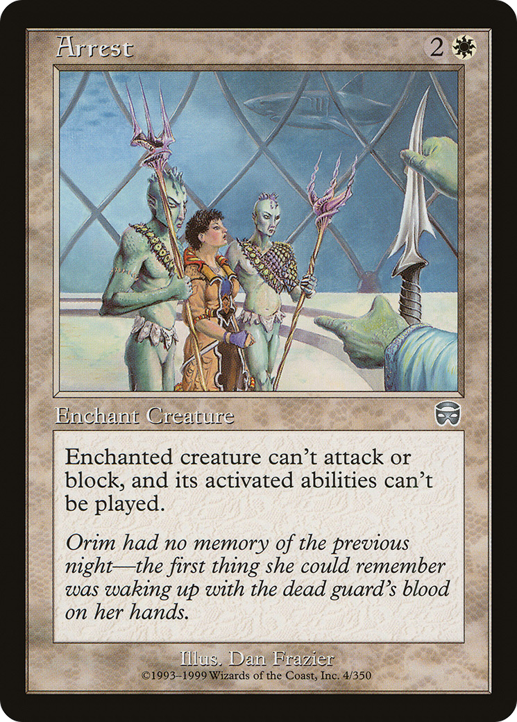 Arrest (MMQ-004) [Mercadian Masques] Foil MTG Single Wizards of the Coast