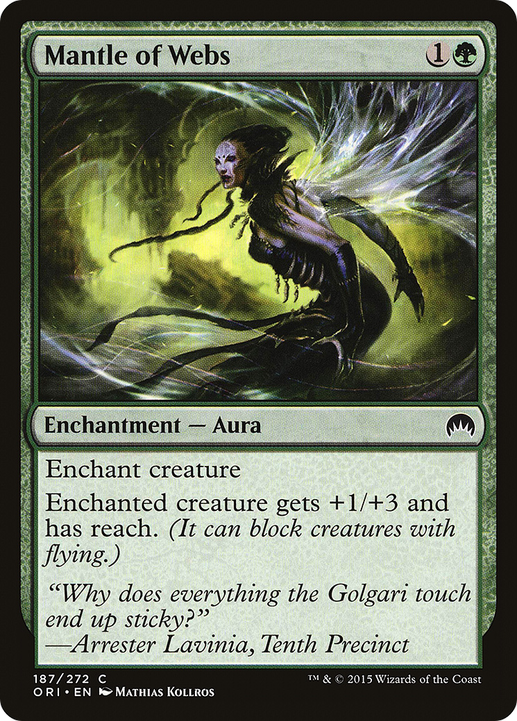 Mantle of Webs (ORI-187) [Magic Origins] Foil MTG Single Wizards of the Coast