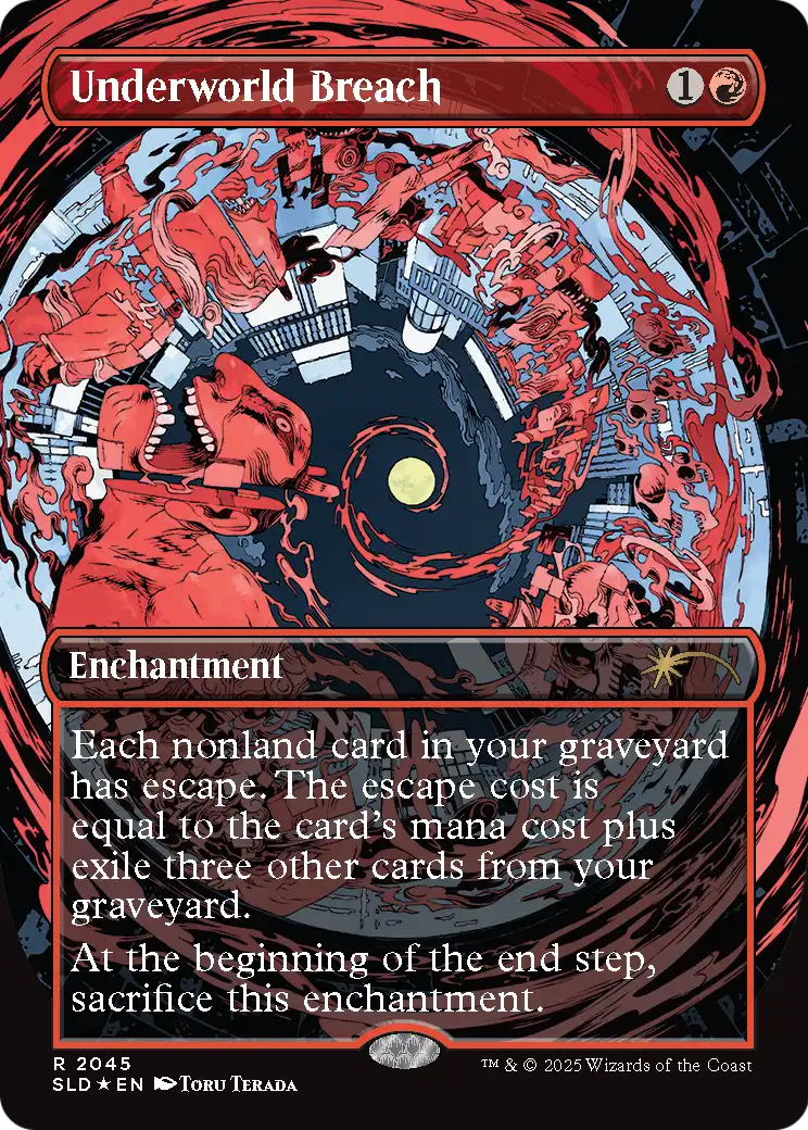 Underworld Breach (2045) (Raised Foil) (SLD-2045) [Secret Lair Drop] (Borderless) Foil