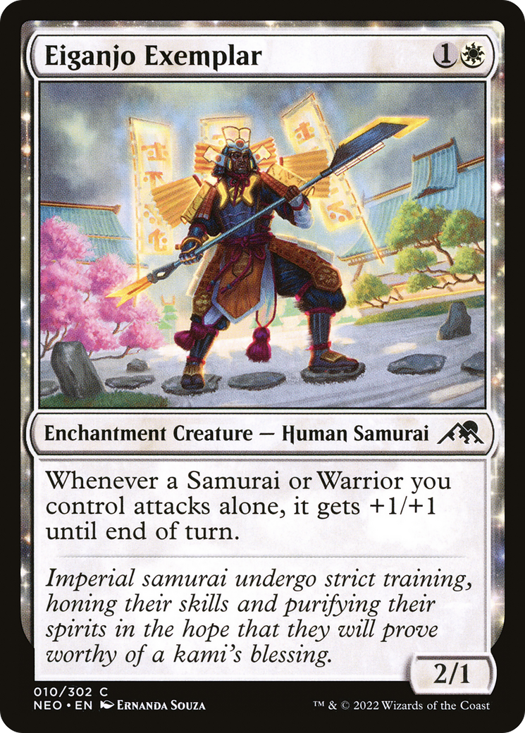 Eiganjo Exemplar (NEO-010) [Kamigawa: Neon Dynasty] Foil MTG Single Wizards of the Coast