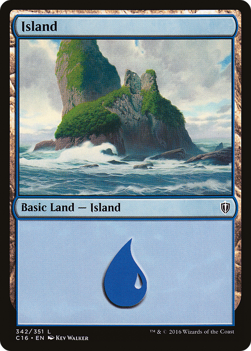 Island (342) (C16-342) [Commander 2016] MTG Single Wizards of the Coast