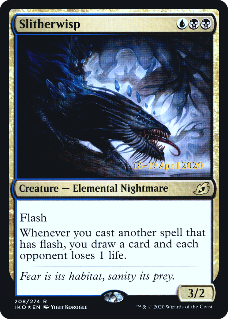 Slitherwisp (PRE-208) [Ikoria: Lair of Behemoths Promos] Foil MTG Single Wizards of the Coast