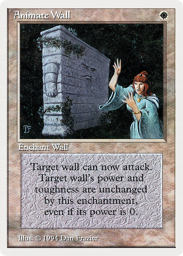 Animate Wall (SUM-001) [Misc] Summer Magic / Edgar MTG Single Wizards of the Coast