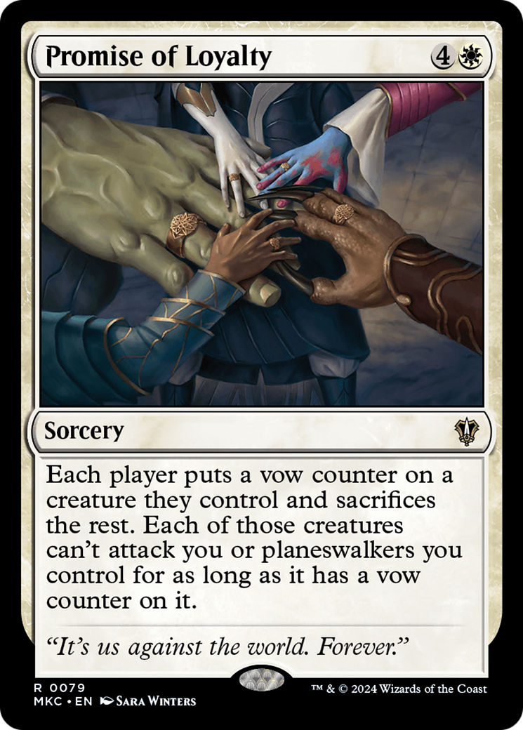 Promise of Loyalty (MKC-079) [Murders at Karlov Manor Commander] MTG Single Wizards of the Coast