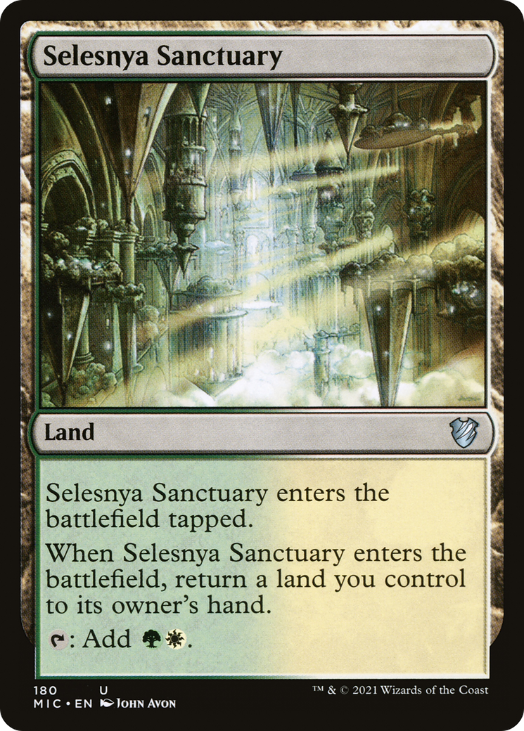 Selesnya Sanctuary (MIC-180) [Midnight Hunt Commander] MTG Single Wizards of the Coast