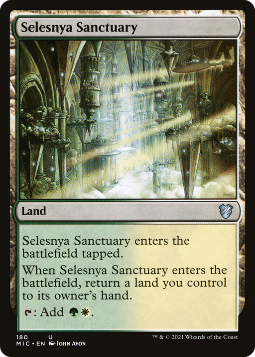 Selesnya Sanctuary (MIC-180) [Midnight Hunt Commander] MTG Single Wizards of the Coast