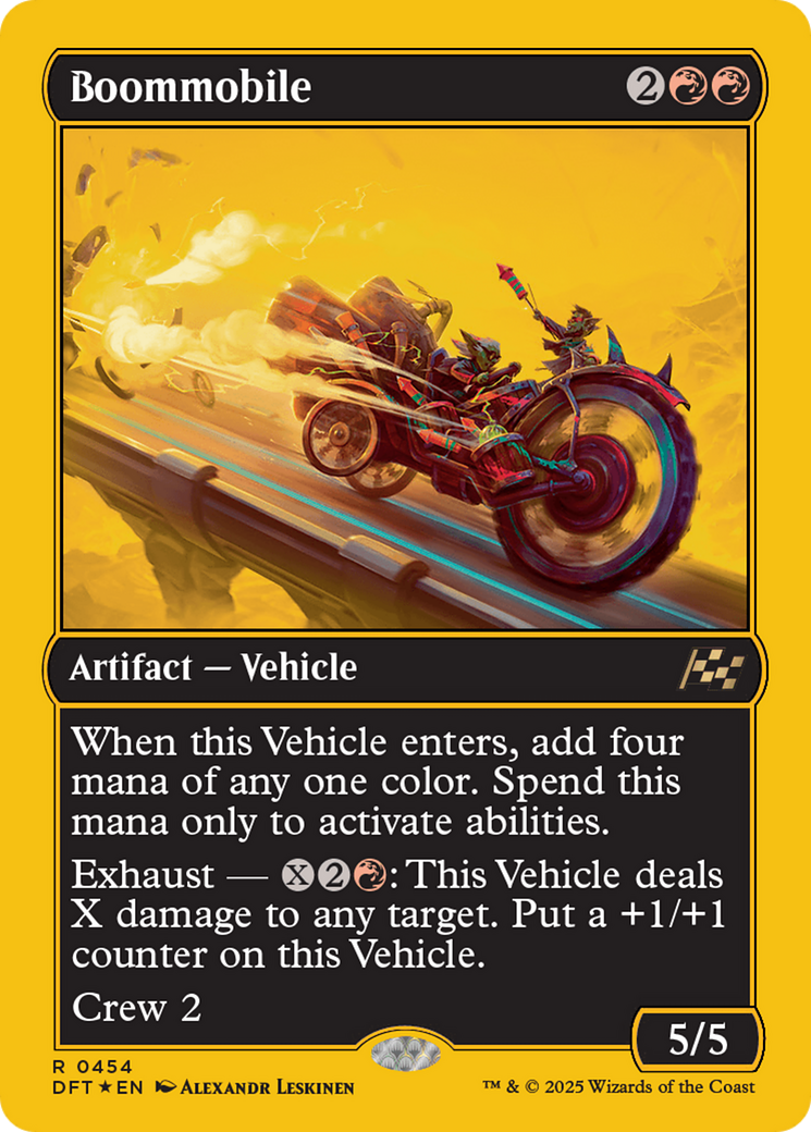 Boommobile (First-Place Foil) (DFT-454) [Aetherdrift] Foil MTG Single Wizards of the Coast
