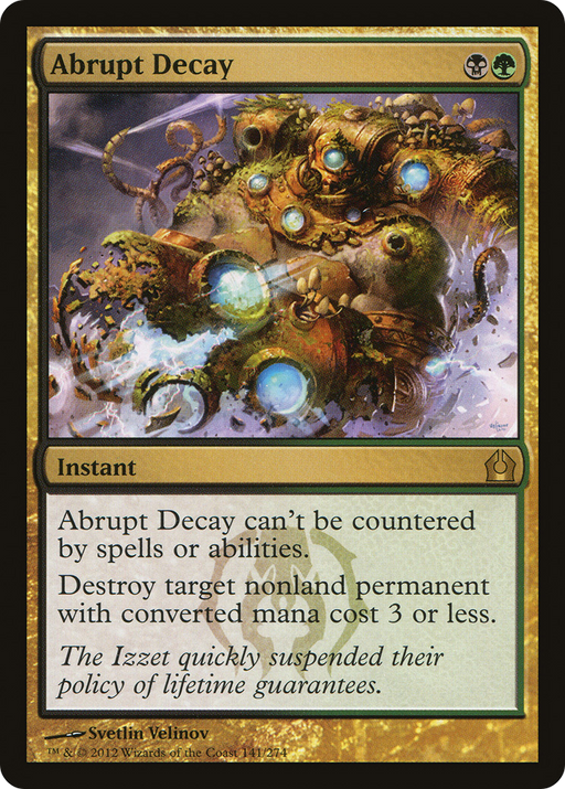 Abrupt Decay (RTR-141) [Return to Ravnica] Foil MTG Single Wizards of the Coast