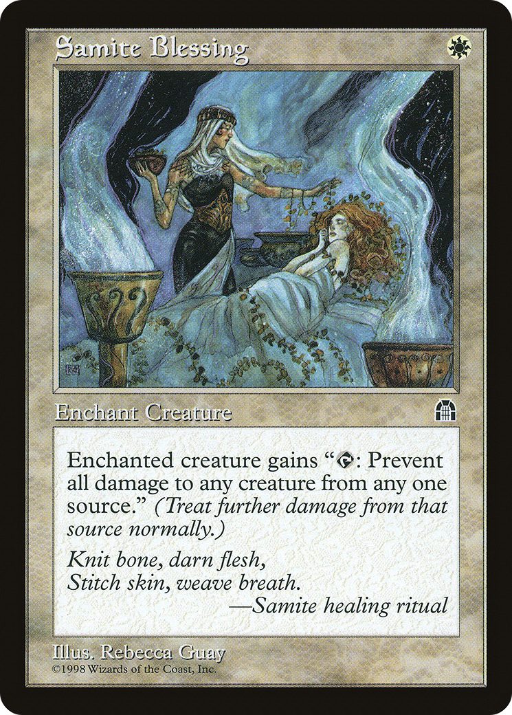 Samite Blessing (STH-013) [Stronghold] MTG Single Wizards of the Coast
