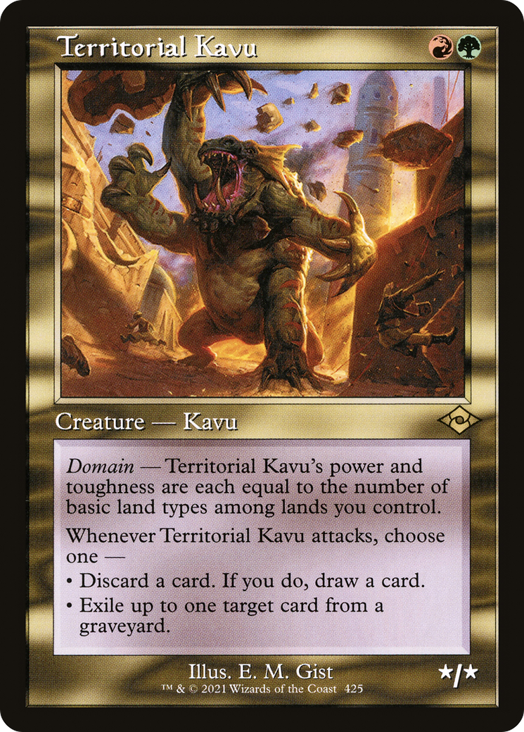 Territorial Kavu (MH2-425) [Modern Horizons 2] Foil MTG Single Wizards of the Coast