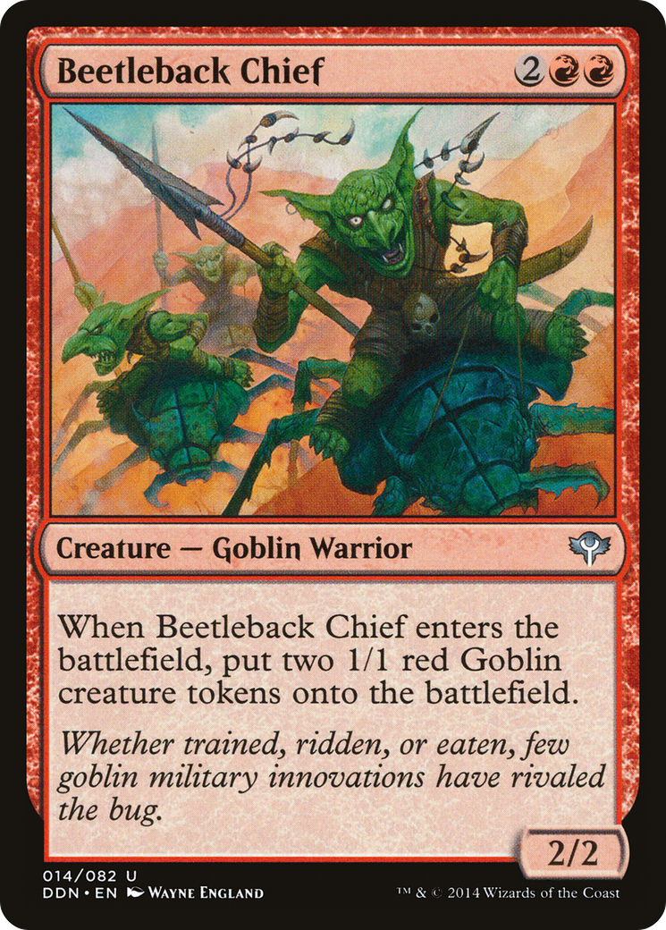 Beetleback Chief (DDN-014) [Misc] Duel Decks: Speed vs. Cunning MTG Single Wizards of the Coast