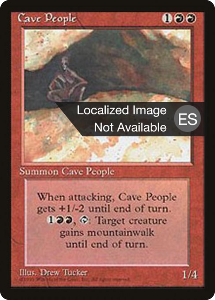 Cave People (4BB-) [Fourth Edition Foreign Black Border] MTG Single Wizards of the Coast