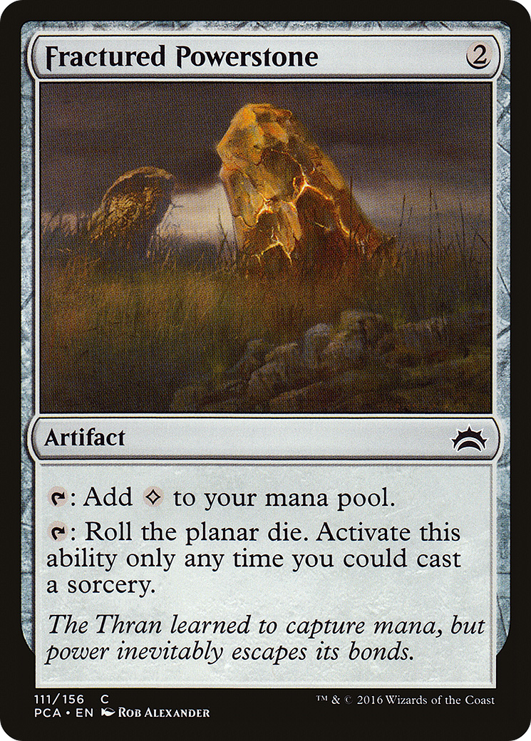 Fractured Powerstone [Planechase Anthology] MTG Single Magic: The Gathering   