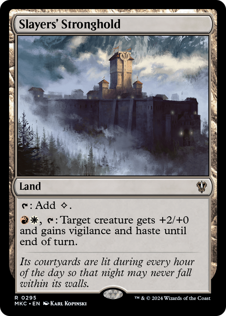 Slayers' Stronghold (MKC-295) [Murders at Karlov Manor Commander] MTG Single Wizards of the Coast