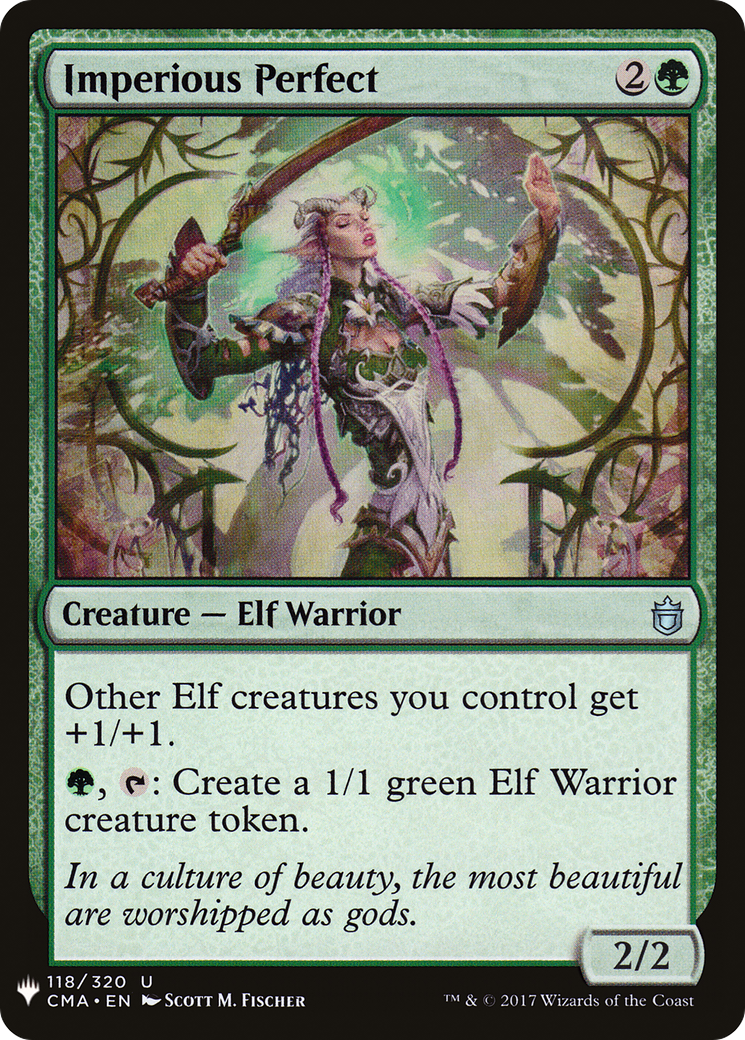 Imperious Perfect (LIST-CMA-118) [Mystery Booster] The List MTG Single Wizards of the Coast