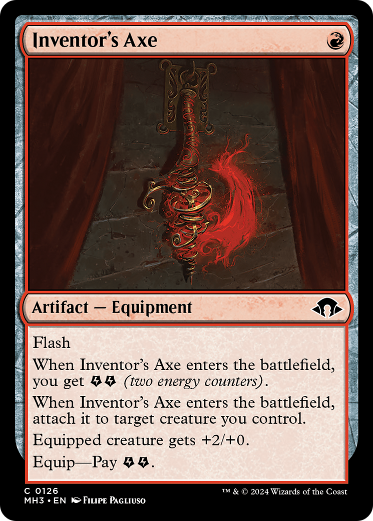 Inventor's Axe (MH3-126) [Modern Horizons 3] Foil MTG Single Modern Horizons 3