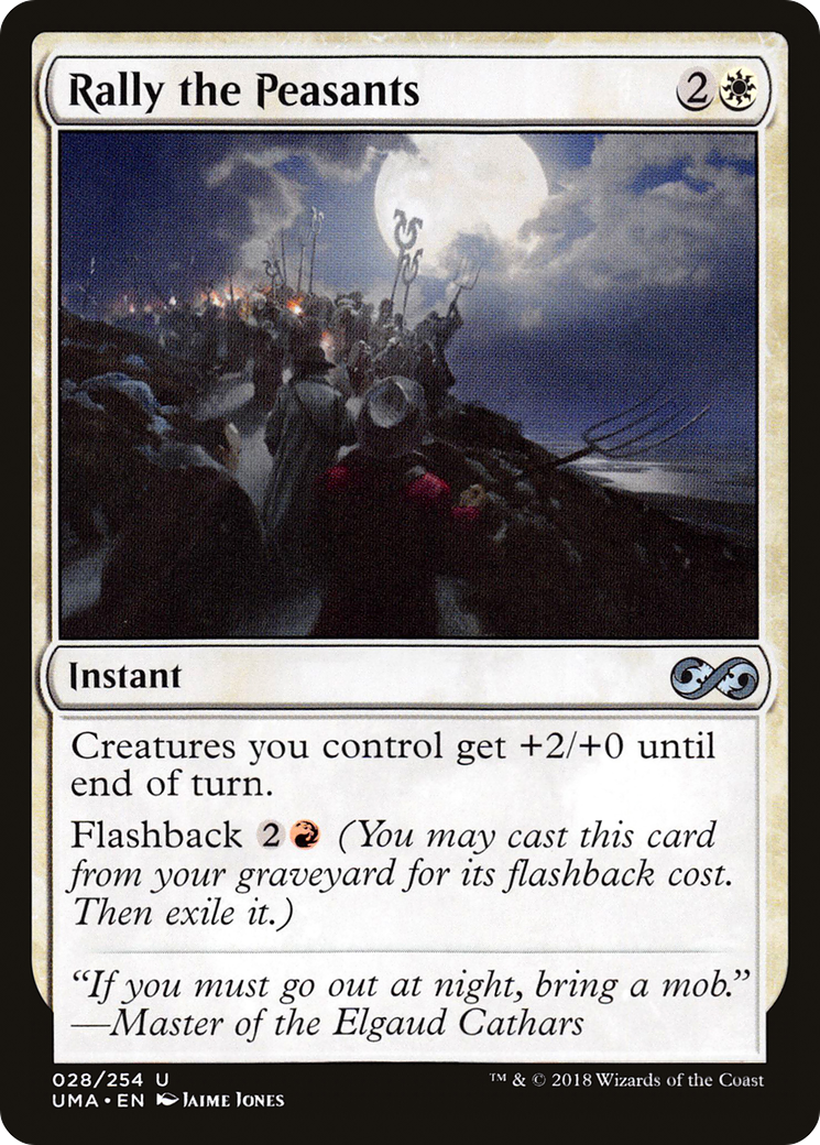 Rally the Peasants (UMA-028) [Ultimate Masters] Foil MTG Single Wizards of the Coast