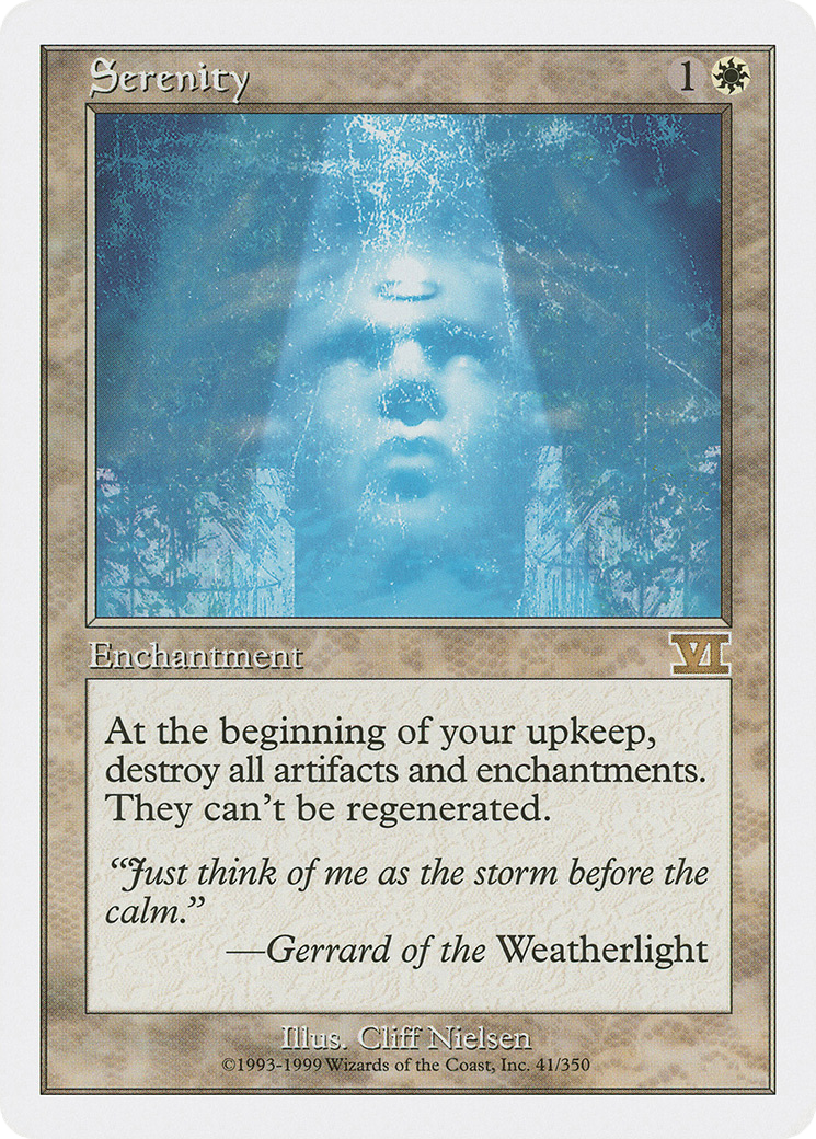 Serenity (6ED-041) [Classic Sixth Edition] MTG Single Wizards of the Coast