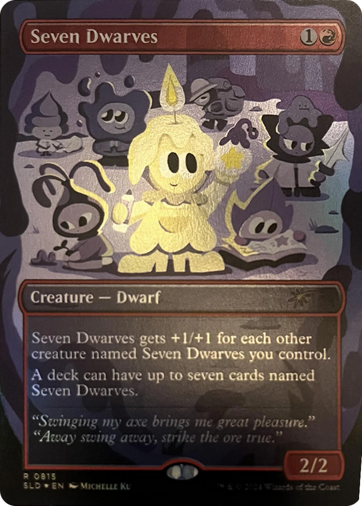 Seven Dwarves (SLD-815) [Secret Lair] Drop (Borderless) Foil MTG Single Wizards of the Coast
