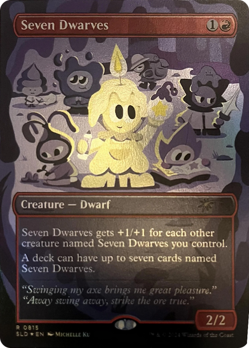 Seven Dwarves (SLD-815) [Secret Lair] Drop (Borderless) Foil MTG Single Wizards of the Coast