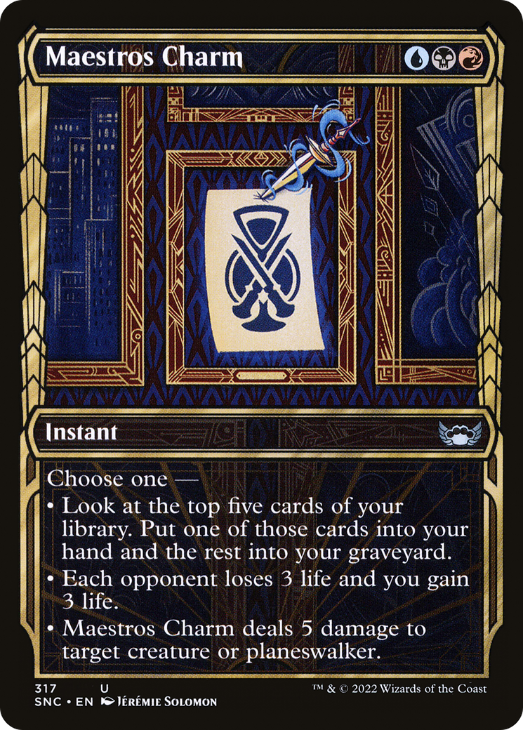 Maestros Charm (SNC-317) [Streets of New Capenna] (Showcase) MTG Single Wizards of the Coast