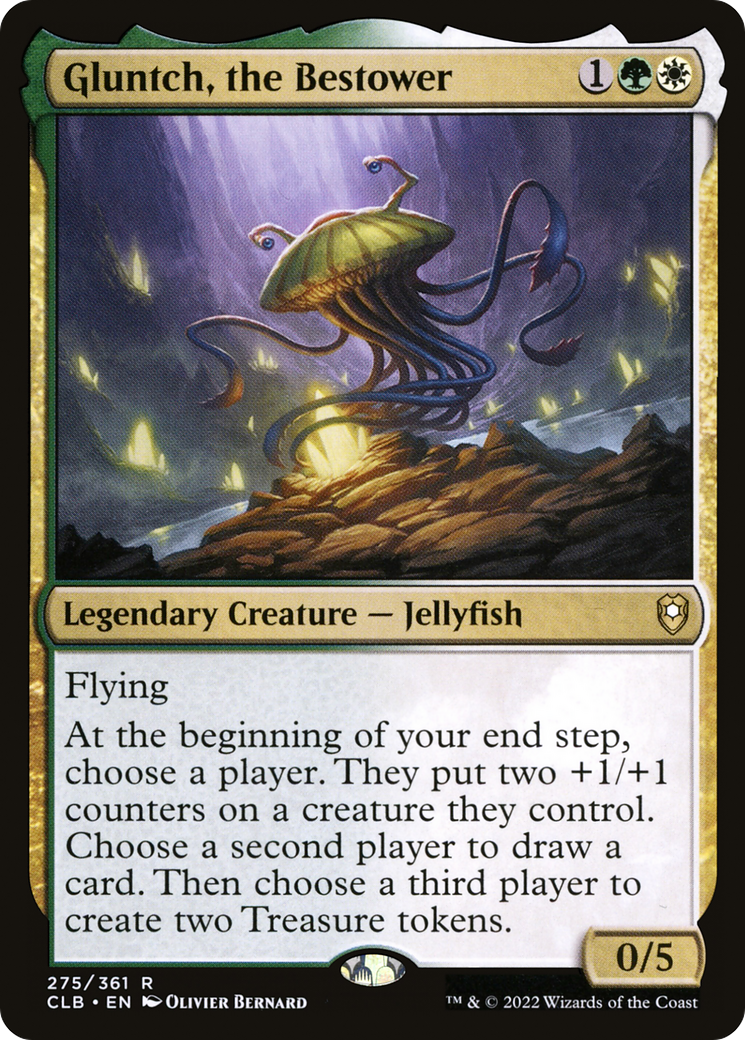 Gluntch, the Bestower (CLB-275) [Commander Legends: Battle for Baldur's Gate] Foil MTG Single Wizards of the Coast