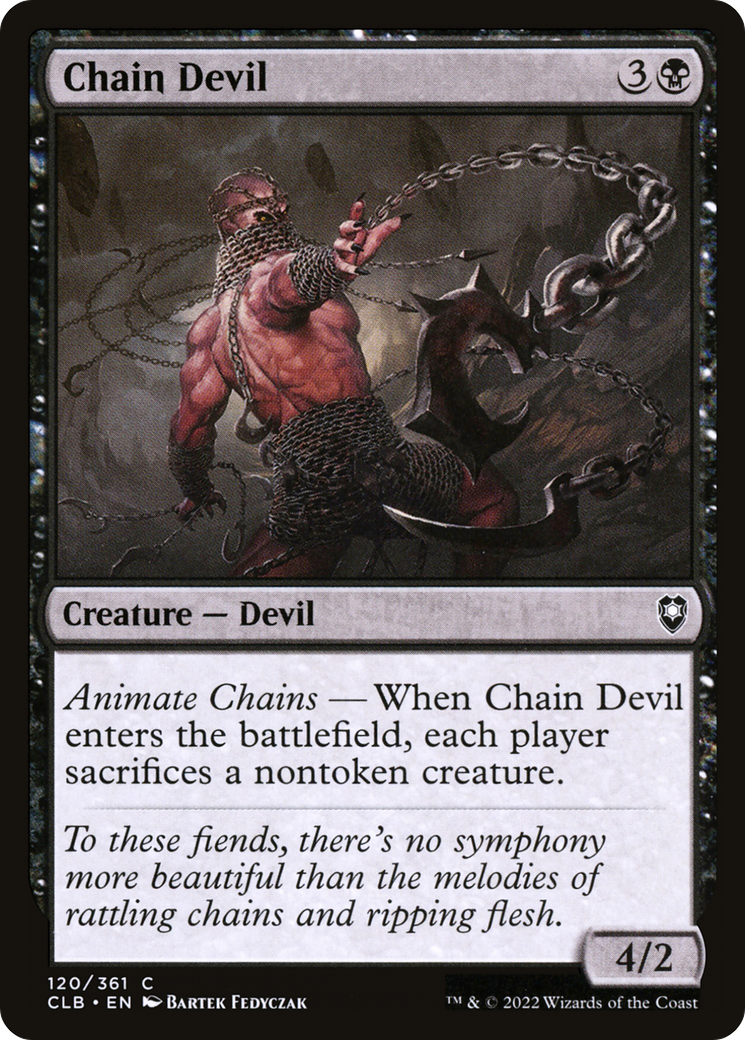 Chain Devil (CLB-120) [Commander Legends: Battle for Baldur's Gate] MTG Single Wizards of the Coast