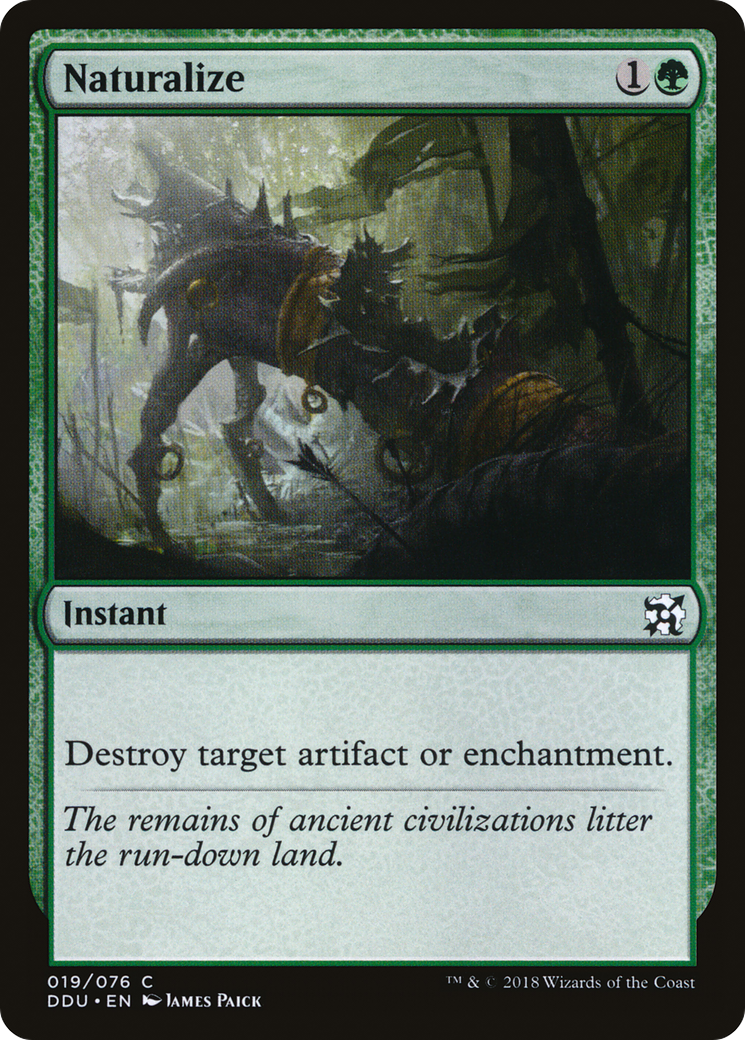 Naturalize (DDU-019) [Misc] Duel Decks: Elves vs. Inventors MTG Single Wizards of the Coast