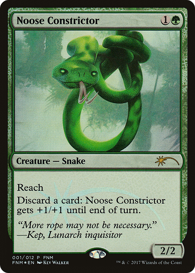 Noose Constrictor (FNM-001) [Misc] Friday Night Magic 2017 Foil MTG Single Wizards of the Coast