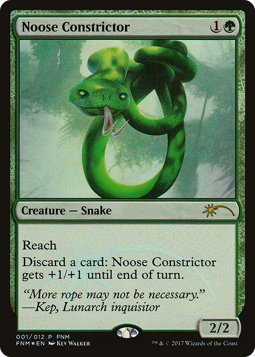Noose Constrictor (FNM-001) [Misc] Friday Night Magic 2017 Foil MTG Single Wizards of the Coast
