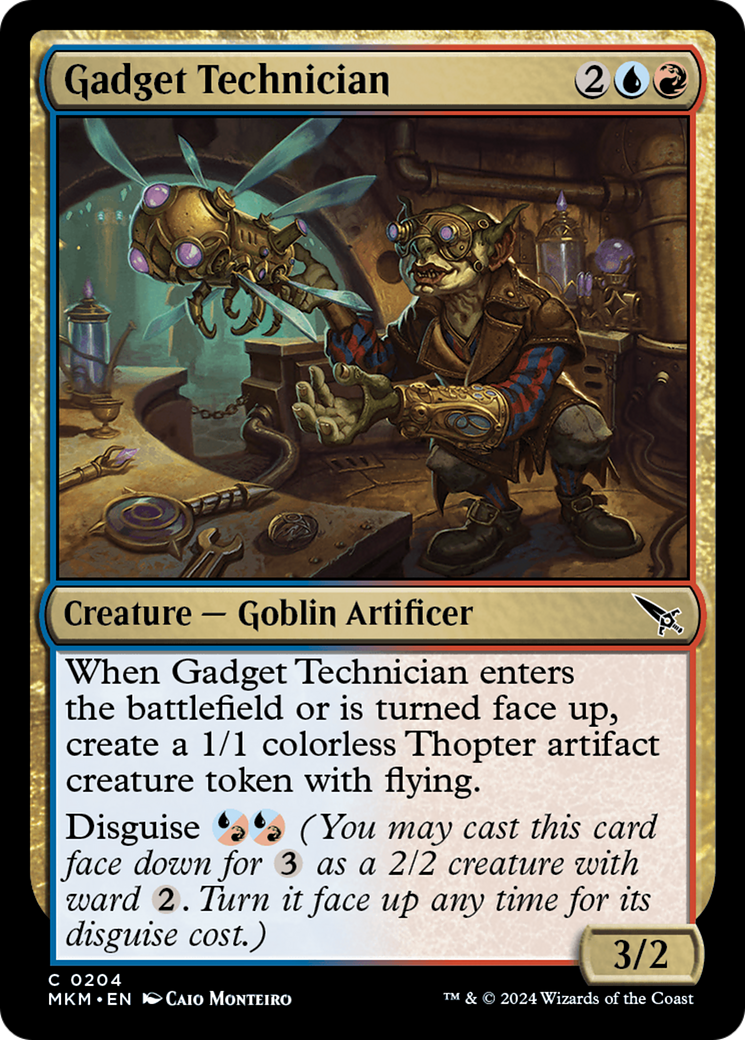 Gadget Technician (MKM-204) [Murders at Karlov Manor] MTG Single Murders at Karlov Manor