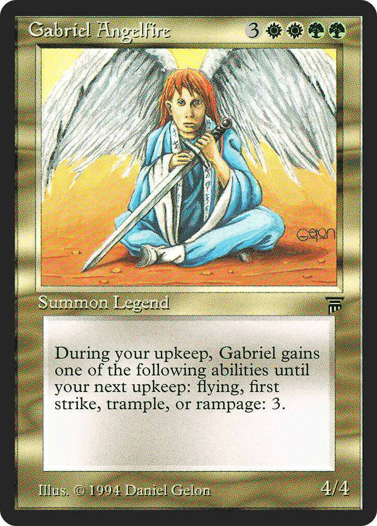 Gabriel Angelfire (LEG-226) [Oldschool] Legends MTG Single Wizards of the Coast