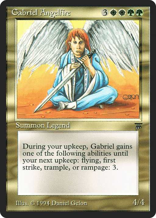 Gabriel Angelfire (LEG-226) [Oldschool] Legends MTG Single Wizards of the Coast