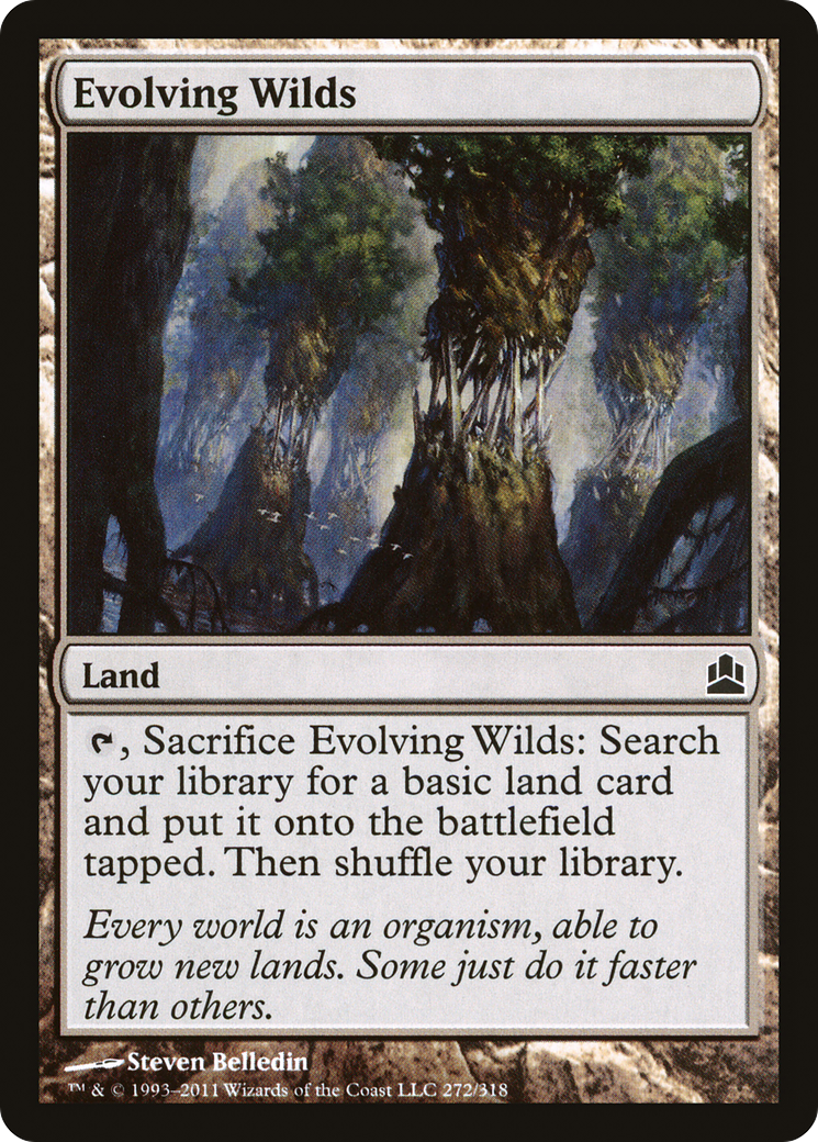 Evolving Wilds (CMD-272) [Commander 2011] MTG Single Wizards of the Coast